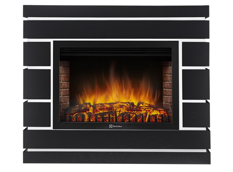 Портал Firelight Moderno 25 шпон чёрный дуб